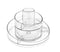 360 Rotatable Makeup Organizer Skincare Cosmetic Organizer